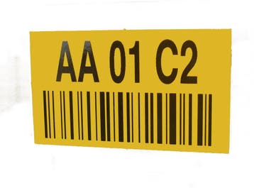 Lokas  -  Barcode Labels - Geel - Polyvinylchloride (PVC) -, Verzenden