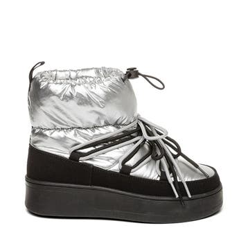 Steve Madden Zienna Bootie - maat 39 - Dames Laars - Zilver, Kleding | Dames, Schoenen, Verzenden, Nieuw