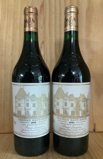 1992 & 1993 Chateau Haut Brion - Graves, Pessac-Léognan 1er, Verzamelen, Nieuw
