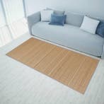 vidaXL Tapijt rechthoekig 120x180 cm bamboe bruin, Verzenden, Nieuw, Bruin