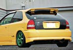SK-Import Achterlip Chargespeed Style Zwart Honda Civic, Honda, Nieuw, Ophalen of Verzenden, Achter