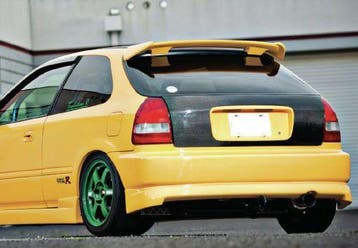 SK-Import Achterlip Chargespeed Style Zwart Honda Civic, Honda, Nieuw, Ophalen of Verzenden, Achter