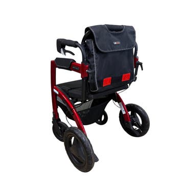 Rollz Motion 2.1 Small Ruby Red Rollator & Rolstoel in Één –, Ophalen of Verzenden, Gebruikt