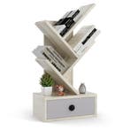 LIVSK Boomvormige Boekenkast - 5 Planken en Lade - Compact v, Verzenden, Nieuw