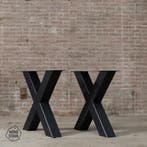 Stalen onderstel tafel - X Poot 10x10 cm, Verzenden, Nieuw