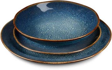 Médard de Noblat - Vertigo Denim - Dinerborden Ø27 cm - 6, Verzenden, Nieuw