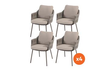 Set van 4 - Taste by 4SO Taste Cannes dining tuinstoel -, Verzenden, Nieuw, Overige materialen