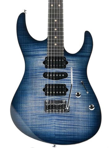 Suhr Modern Custom Faded Trans Whale Blue Burst (Instrument), Ophalen of Verzenden, Nieuw, Solid body