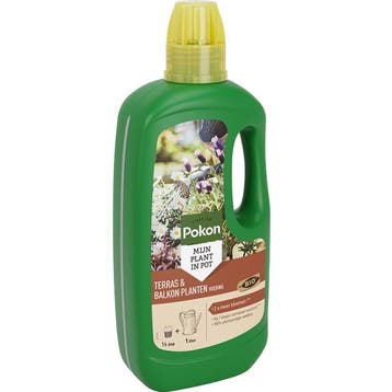 Terras- en balkonplanten voeding | Pokon | 1 liter, Verzenden, Nieuw