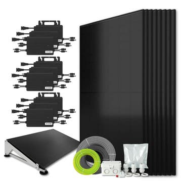 Zonnepanelen Pakket Platdak 4.3 kW 10x 430Wp Micro-omv., Ophalen of Verzenden, Nieuw
