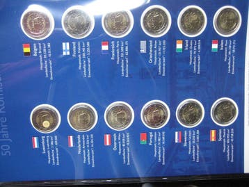 26 Euro Eu Gesamt 13 x 2 Euro 2007 Roemische Vertraege im..., Verzenden