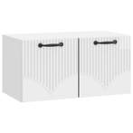 vidaXL Wandbeugel TV-kast Hoogglans Wit 59,5 x 31 x 30 cm, Minder dan 50 cm, Verzenden, Nieuw, Minder dan 100 cm