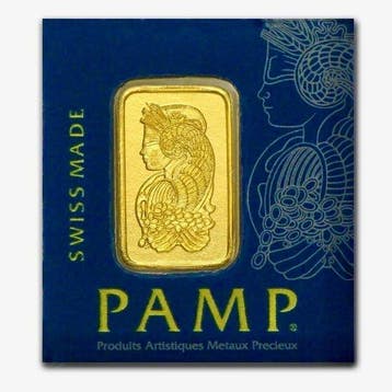 1 gram - Goud .999 - PAMP, Switzerland - Verzegeld en met