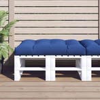 vidaXL Palletkussen 120x80x12 cm stof koningsblauw, Huis en Inrichting, Verzenden, Nieuw, Blauw