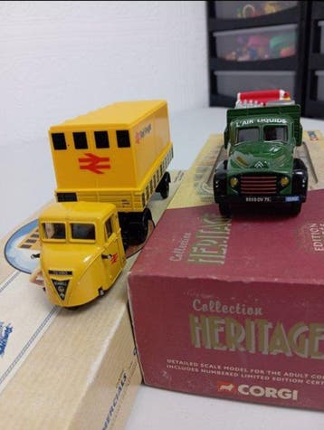Corgi 1:43 - Modelauto (2) - Citroën plateau LAir Liquide, Nieuw