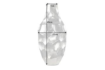 Elegante vaas ORGANIC ORIENT 45cm zilver gehamerd ontwerp -, Huis en Inrichting, Woonaccessoires | Vazen, Ophalen of Verzenden