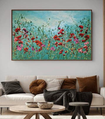 Irina Morisch - Emerald forest 37 -original abstract floral