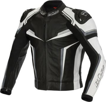 Büse Mille Zwart Grijs Wit Leren Jas, Motoren, Kleding | Motorkleding, Nieuw met kaartje, Jas | leer, Büse, Heren