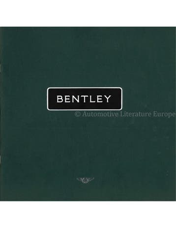 1992 BENTLEY PROGRAMMA BROCHURE ENGELS, Nieuw, Author