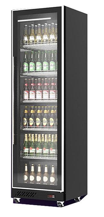 Koelkast 1 Glasdeur Zwart, Verzenden, Nieuw in verpakking, Koelen en Vriezen