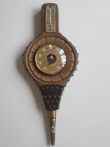 Barometer - Hout, Glas, Metaal