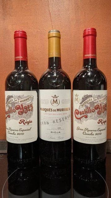 2010 Marqués de Murrieta, Castillo Ygay (x2) & 2012 Finca, Nieuw