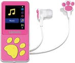 MP3 Speler met Bluetooth - Inc. 8GB SD - Roze - Lenco - XEMI, Verzenden, Zo goed als nieuw