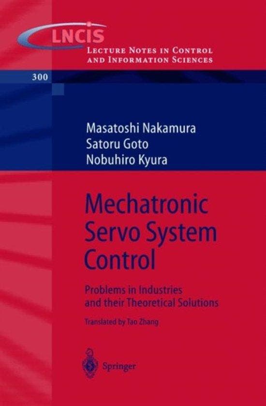 Masatohi Nakamura Satoru Goto - Mechatronic Servo System, Boeken, Overige Boeken, Verzenden
