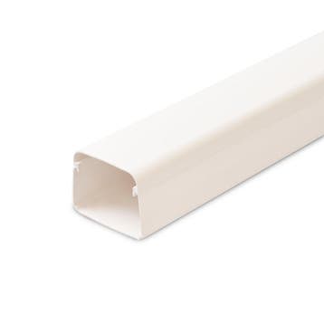 Canalit leidinggoot 90 x 65 mm 2mtr pvc wit, Ophalen of Verzenden, Nieuw
