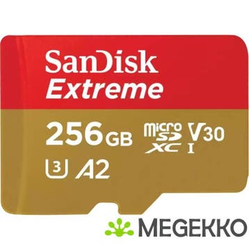 SanDisk Extreme 256GB MicroSDXC Geheugenkaart, Verzenden, Nieuw