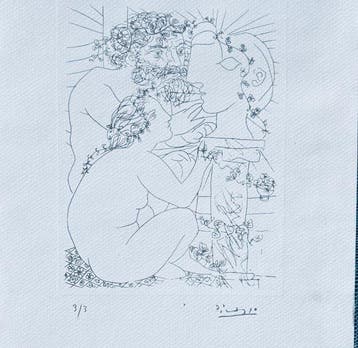 Pablo Picasso (1881-1973) - Le Sculpteur et son modèle