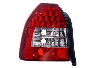 Achterlichten geschikt voor Honda Civic 96-01 3D LED rood/wi, Verzenden, Nieuw, Honda