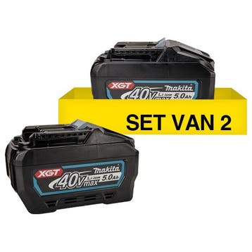 Startset: 2 stuks Makita BL4050F XGT / 40V Max, origineel, Verzenden, Nieuw