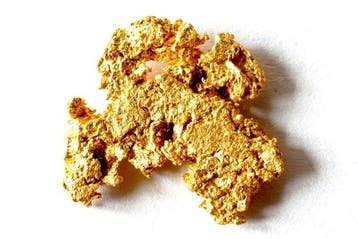 Goud , Goudklompje uit Frans-Guyana of Suriname 2,118 gram-