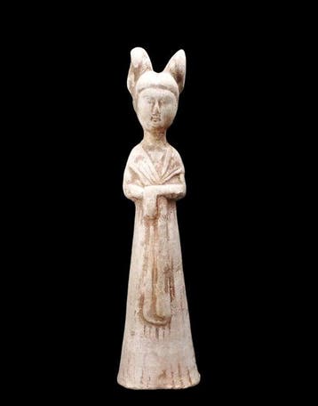 Oud-Chinees Keramiek - Hoge hofdame - 30 cm - Mingqi -