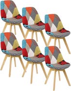 24goodz Eetkamerstoel Set van 6 - Ergonomisch Ontwerp - Stab, Huis en Inrichting, Stoelen, Verzenden, Nieuw