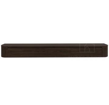 Dulce curved TV-Meubel zwevend walnut 272 cm, Overige materialen, Nieuw, Ophalen of Verzenden, Minder dan 100 cm