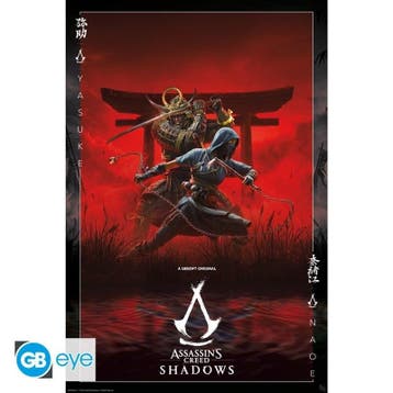 Assassins Creed Shadows Key Art Poster 91.5 x 61 cm, Ophalen of Verzenden, Nieuw