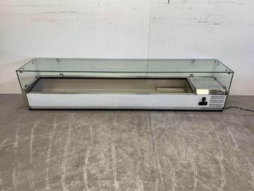 RVS Opzetvitrine Opzet koelvitrine saladière 9 x 1/3 GN 200, Ophalen of Verzenden, Nieuw in verpakking