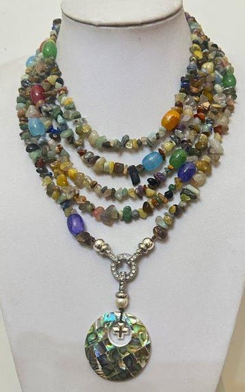 Natuurlijke multipiedras en multicolor agaat met, Antiek en Kunst