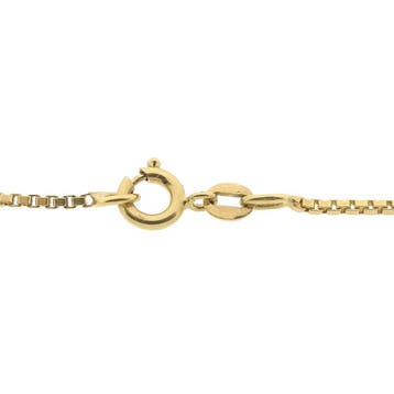 Gouden Venetiaanse schakelketting, Ophalen of Verzenden, Gebruikt, Goud, Goud
