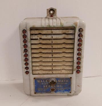 Seeburg WS-2Z Wallbox Wit Gemarmerd - Origineel, Ophalen, Gebruikt
