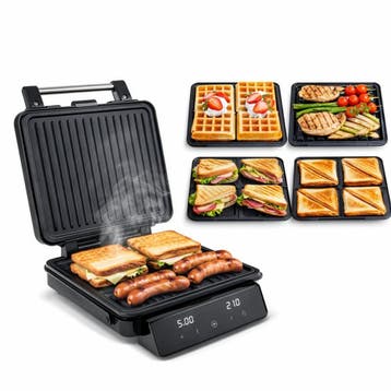 Adler AD 3096 Tosti IJzer 4-in-1 2200W – Contactgrill,, Ophalen of Verzenden, Nieuw