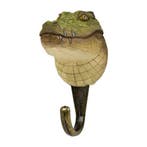 Kapstokhaak hout wandhaak kapstok wildlife garden Krokodil, Nieuw