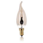 Luxar LED Filament E14 Kaarslamp Vlam Effect 3W Amber, Verzenden, Nieuw, E14 (klein)