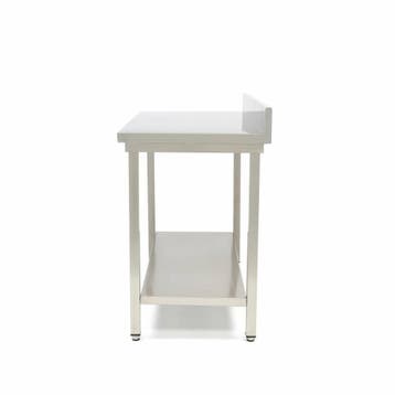 Werktafel rvs - 100 x 60 cm - Verstelbare Hoogte - met Spatr, Verzenden, Nieuw in verpakking