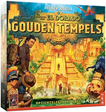 De Zoektocht naar El Dorado - De Gouden Tempels | 999 Games, Hobby en Vrije tijd, Gezelschapsspellen | Bordspellen, Verzenden