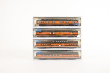 Kato N - Modeltrein personenwagen (4) - Empire Builder /, Nieuw