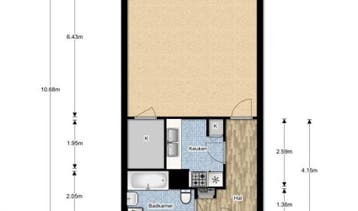 Te Huur 1 Kamer Appartement Boslaan In Den Haag, Huizen en Kamers, Den Haag, Den Haag, Direct bij eigenaar, Appartement