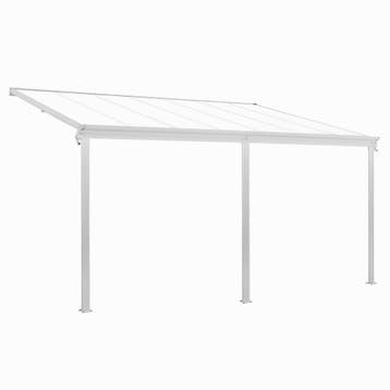 Terrasdak / Overkapping - Borneo - 5.5 x 3 m - Wit, Tuin en Terras, Overkappingen, Verzenden, Nieuw